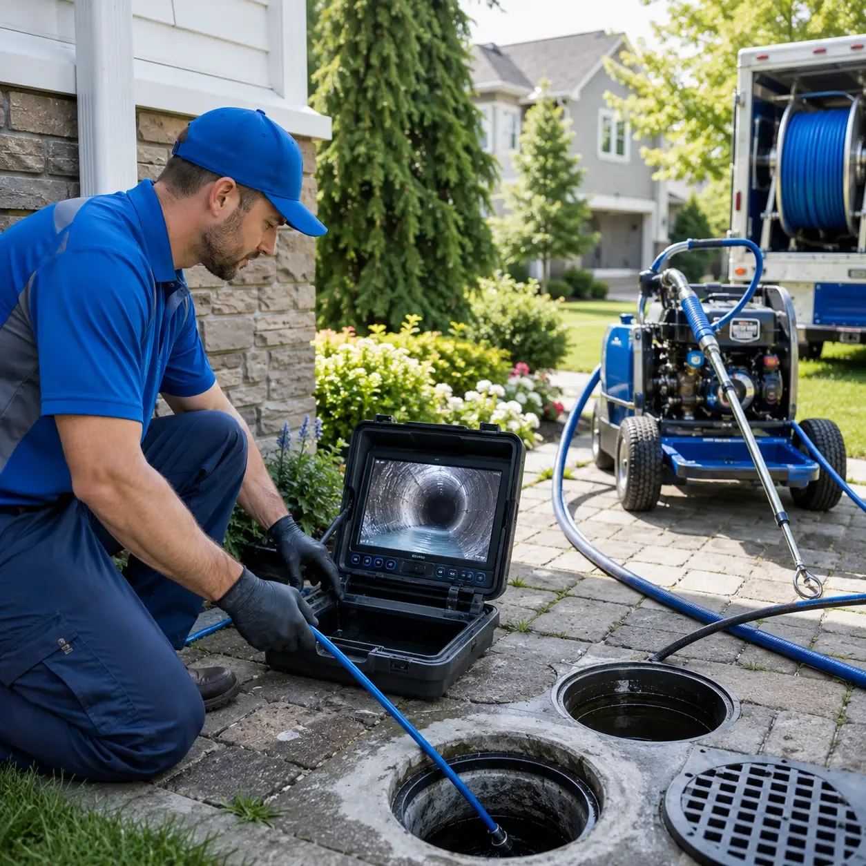 Outdoor drain cleaning professionals serving Blanchard, MI