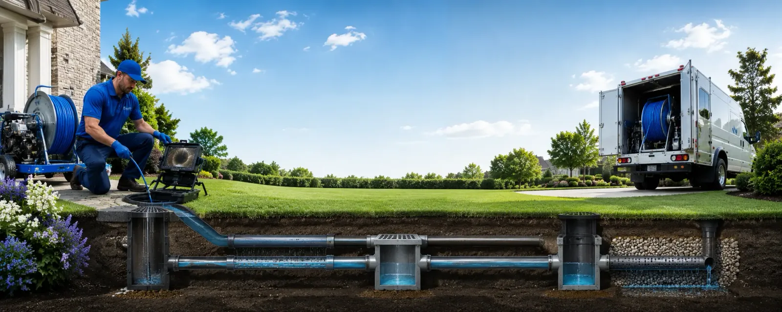 Outdoor drain cleaning information for Blanchard, MI