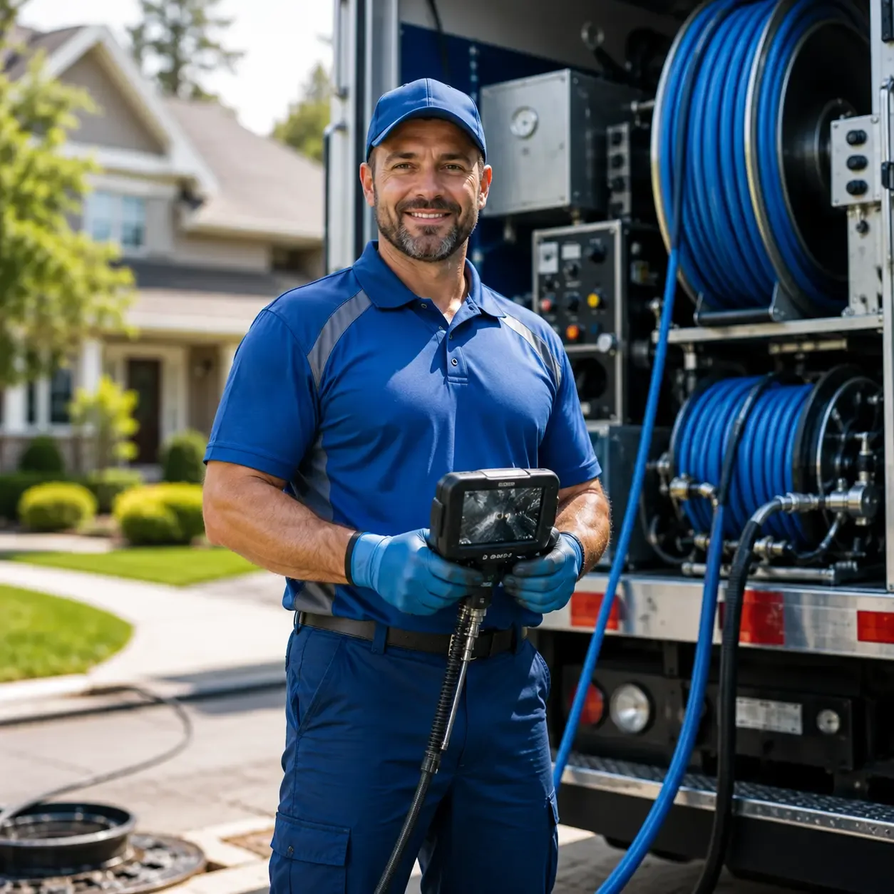 Local outdoor drain cleaning specialists in Blanchard, MI